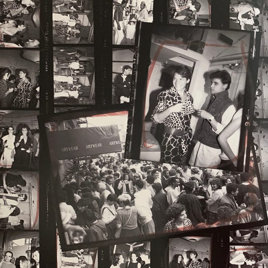 Collage of vintage fashion photos